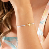Cross Bracelet with Yarn