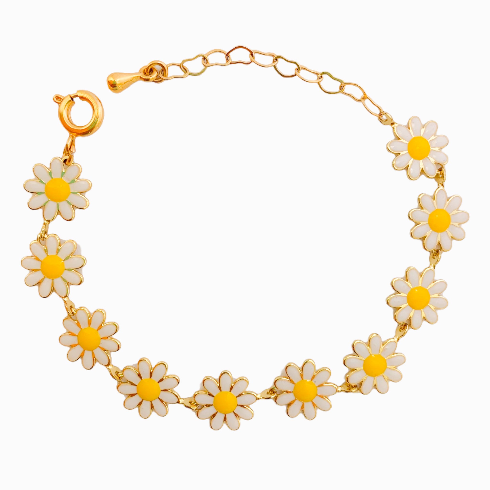 Silver Daisy Flower Bracelet | Classy Women Collection