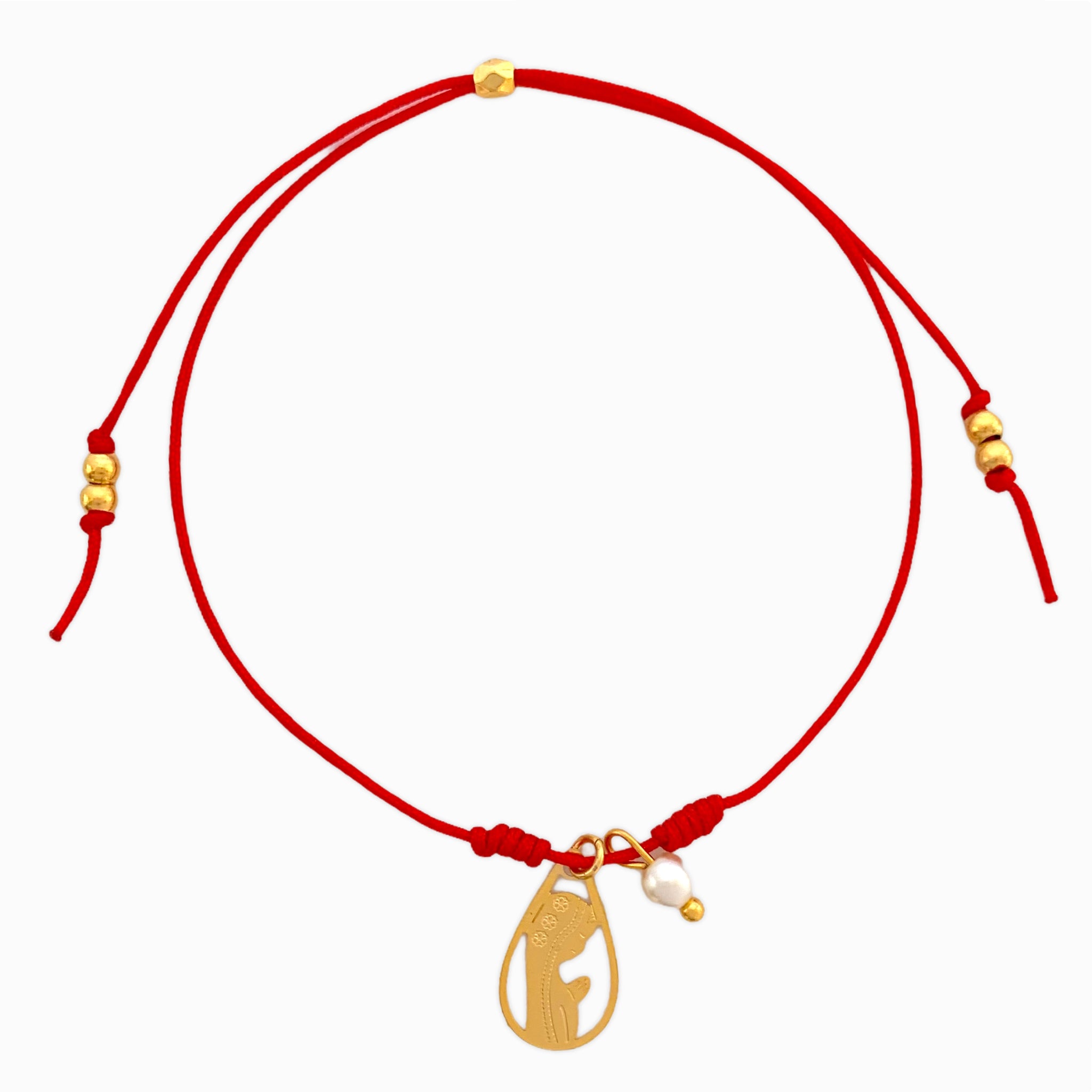 Virgin Mary Bracelet with Yarn
