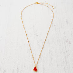 Small Red Heart Necklace