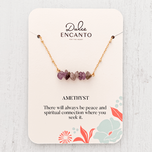 Amethyst Natural Stone Necklace