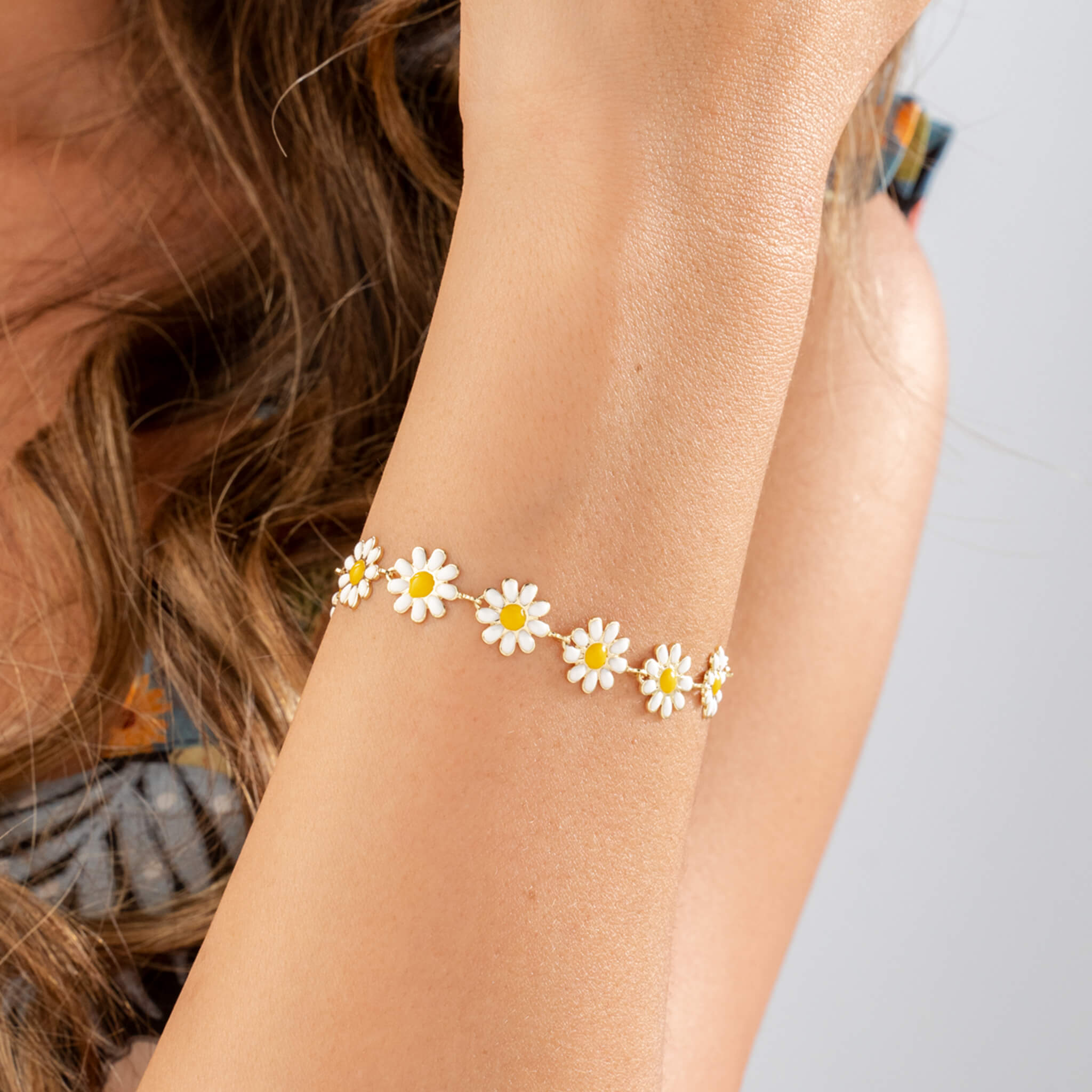 Daisy Flower Bracelet